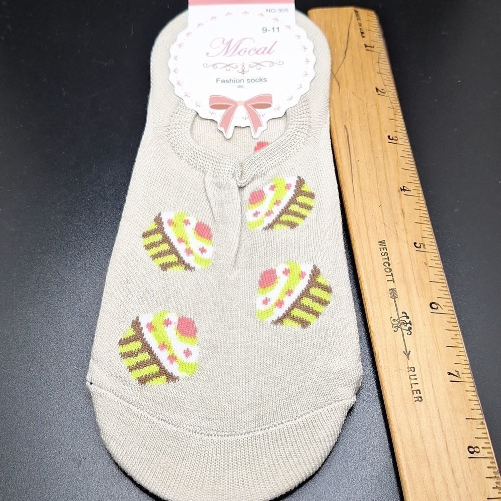 WOMEN'S ankle no show cupcake socksnovelty accessory